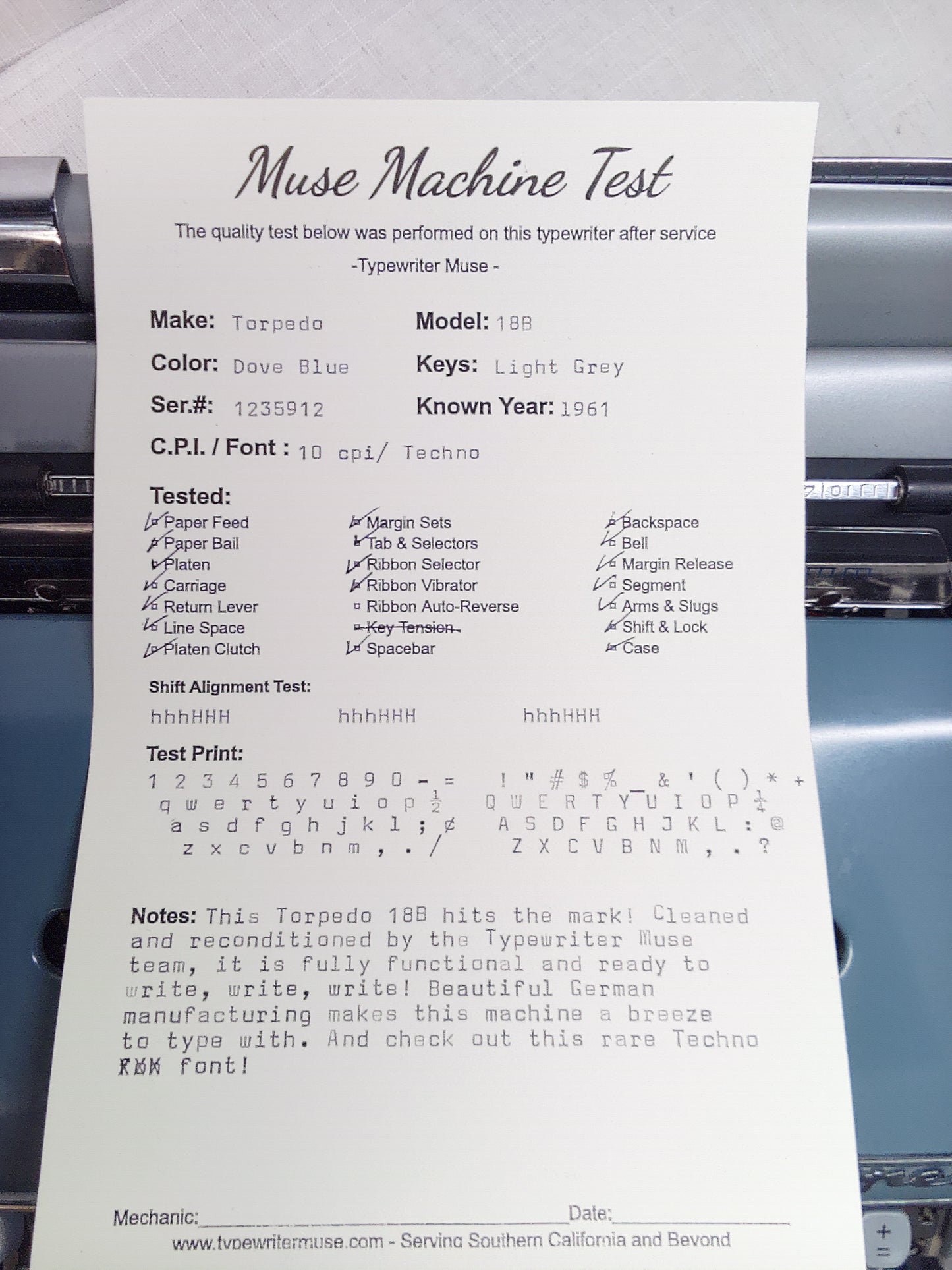Torpedo Typewriter