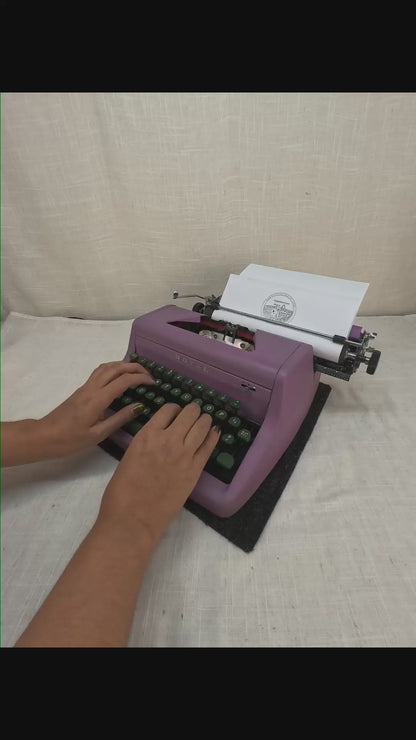 '56 Royal Senior Companion Typewriter Dusty Rose Pink
