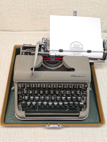 1957 Olympia SM3 Reconditioned Vintage Typewriter