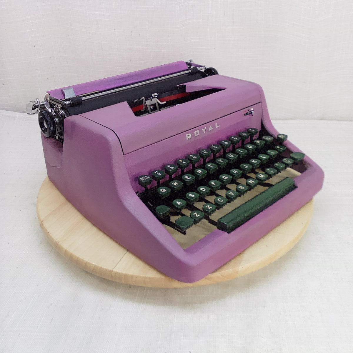 '56 Royal Senior Companion Typewriter Dusty Rose Pink