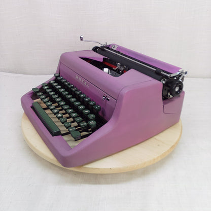 '56 Royal Senior Companion Typewriter Dusty Rose Pink