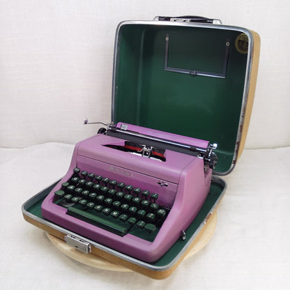 '56 Royal Senior Companion Typewriter Dusty Rose Pink