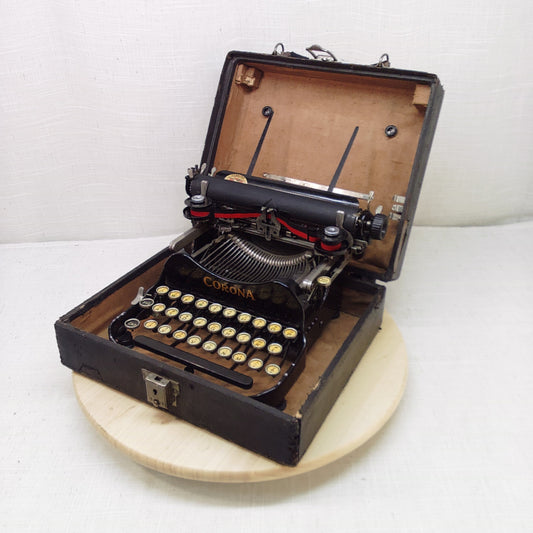1918 Corona Portable Model 3, Antique Working Typewriter
